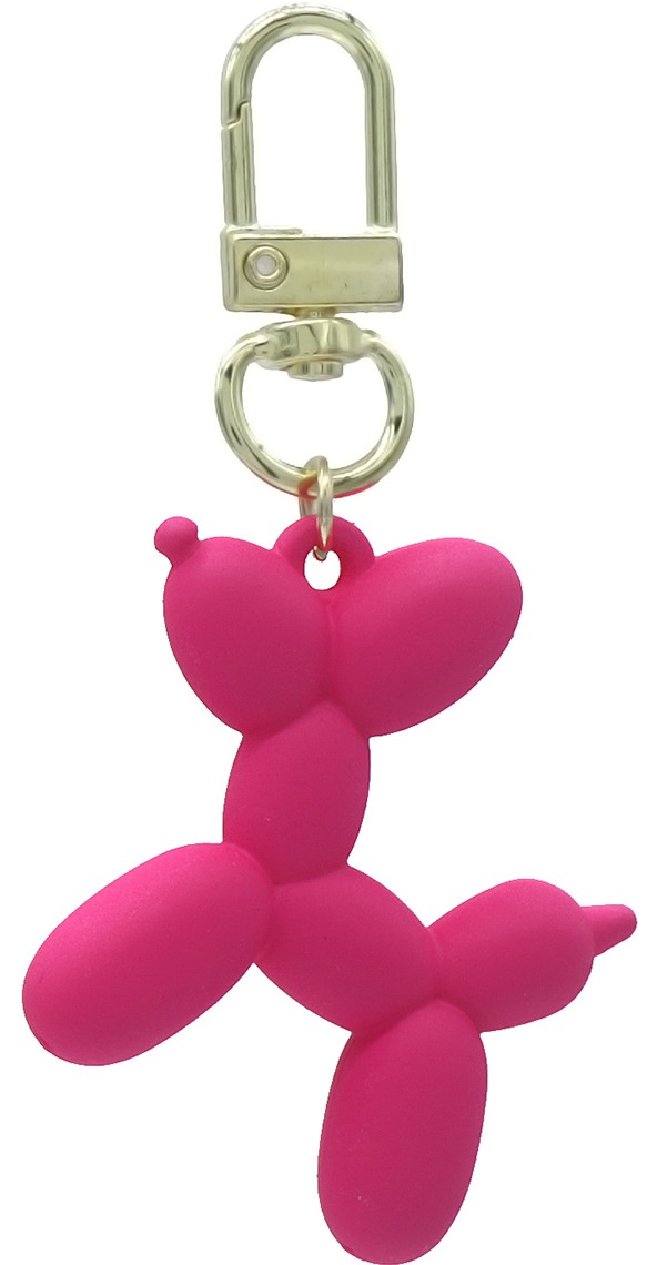 H-A21.1 B-E25.2 KY2403-018-7 Keychain Dog 5cm Pink