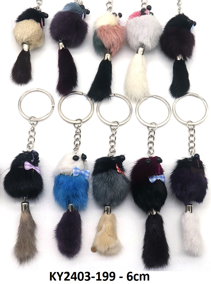 X-B6.2 KY2403-199 Keychain 6cm Mixed Colors  - 1pc