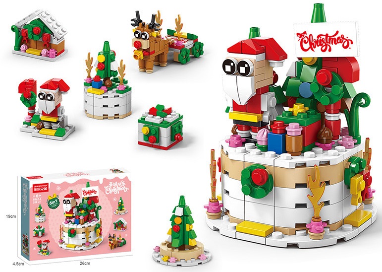 Y-D3.3 CG2432-127-6 Building Block Set Christmas