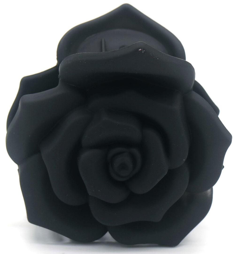 X-C9.1  H819-005-5 Hair Claw 6cm Flower Black
