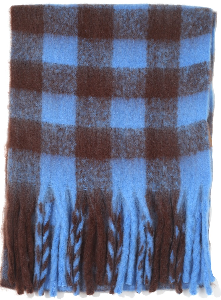 R-C2.2 SCARF405-532 No.3 Scarf Checkered 180x60cm