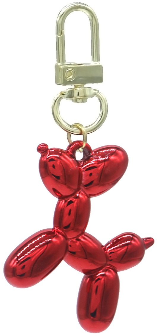 A-D22.1 KY2403-018-23 Keychain Dog 5cm Red