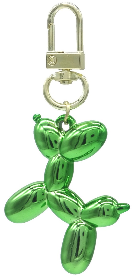 A-E21.3 KY2403-018-22 Keychain Dog 5cm Green