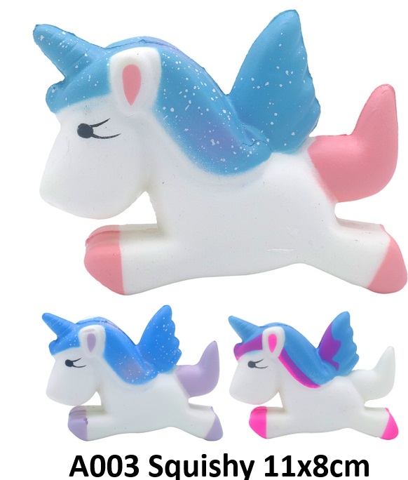 T-O2.2 A003 Squishy Unicorn 11x8cm Mixed Colors