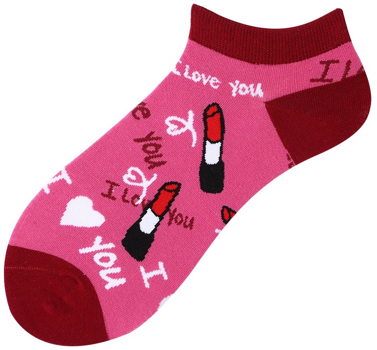 S-E8.3 SOCKS-C141 Pair Of Low Socks Size 36-43 Love