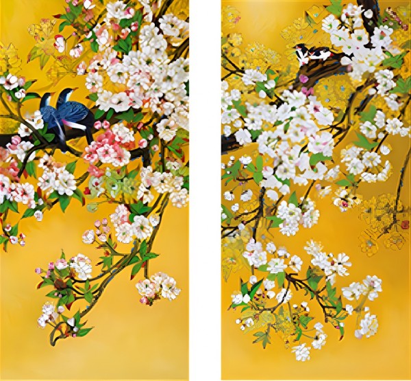 Z-C4.3 DT001 Diamond Painting Multi Frame Flowers 60x60cm