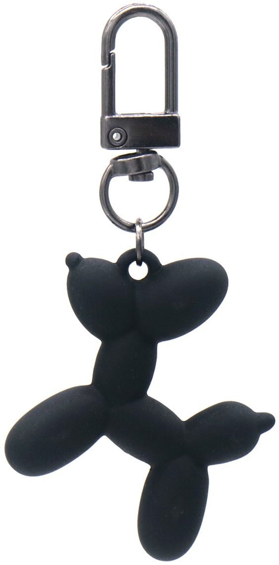 B-E25.2 KY2403-018-6 Keychain Dog 5cm Black