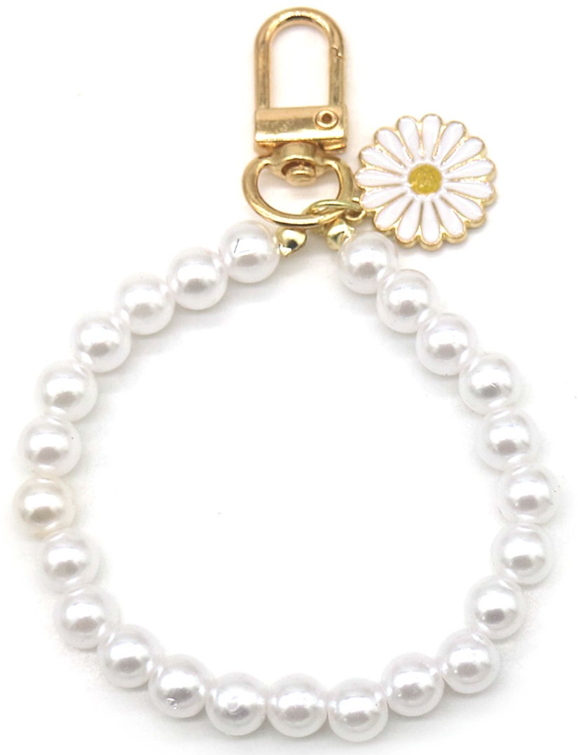 A-C2.3 KY2403-113 Keychain Pearls Flower