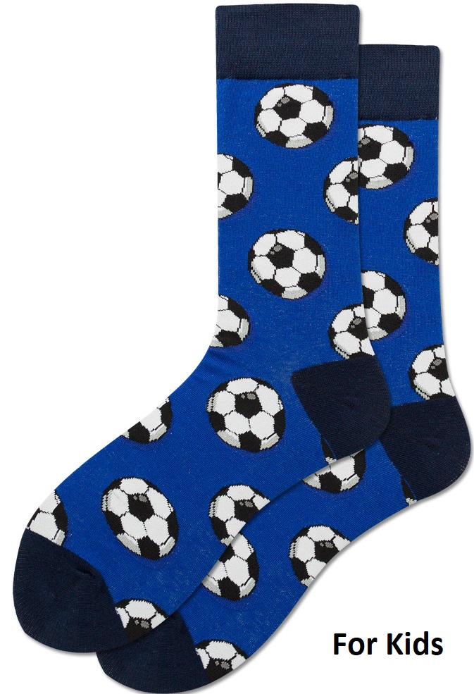 S-D5.3  SOCK2461-010 Socks Size 33-38 Football For Kids