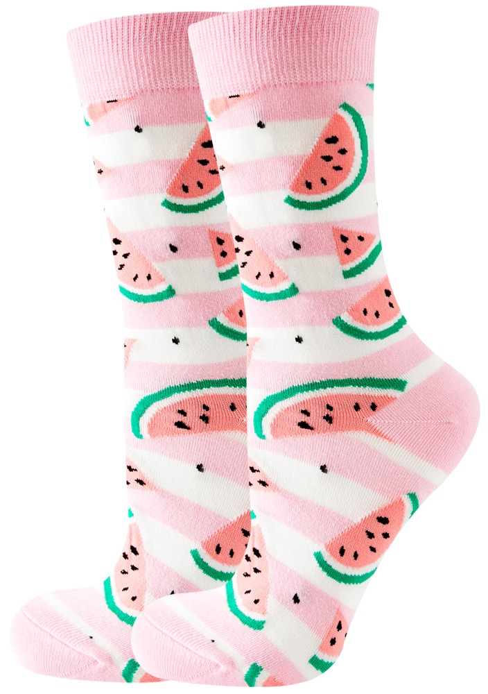 S-A7.2  SOCK2246-069-25 Pair of Socks Size 38-45 Watermelon