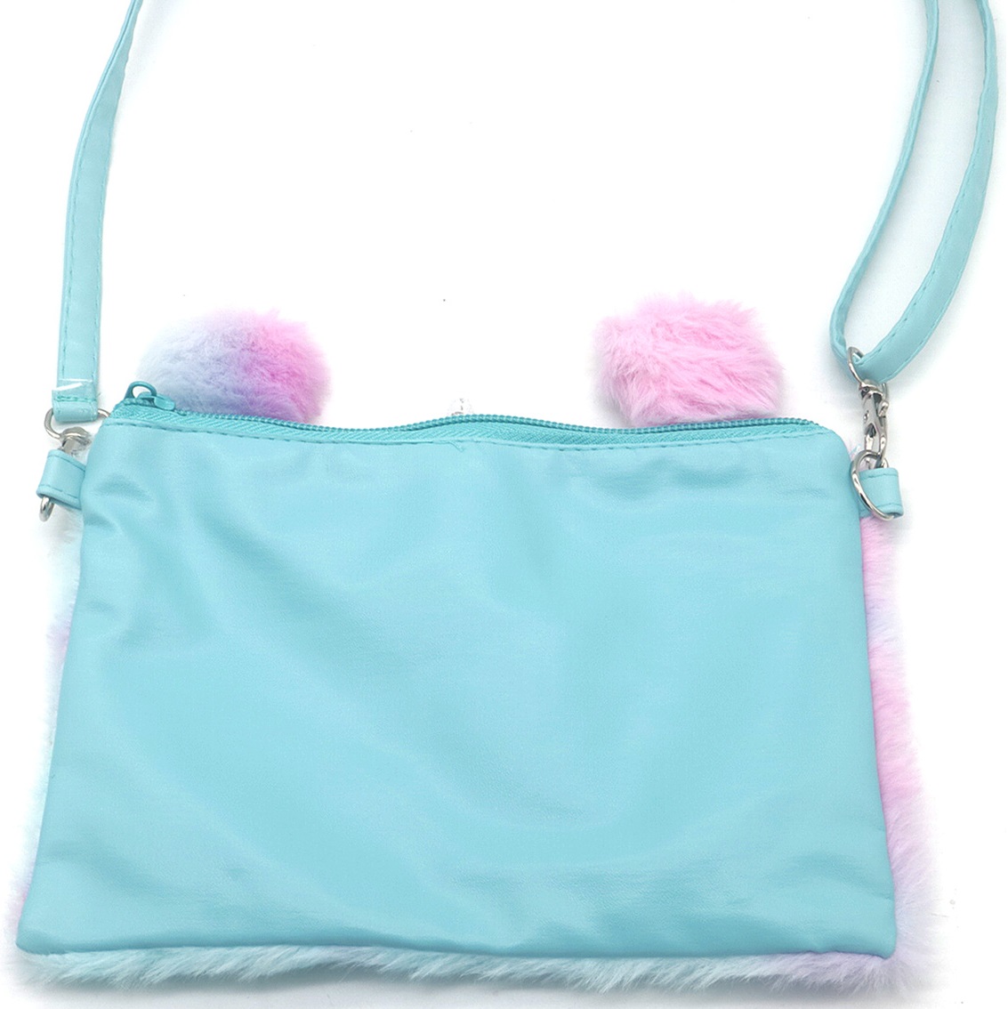 X-C5.2  BAG2403-011-2 Fluffy Bag Unicorn 19x14cm