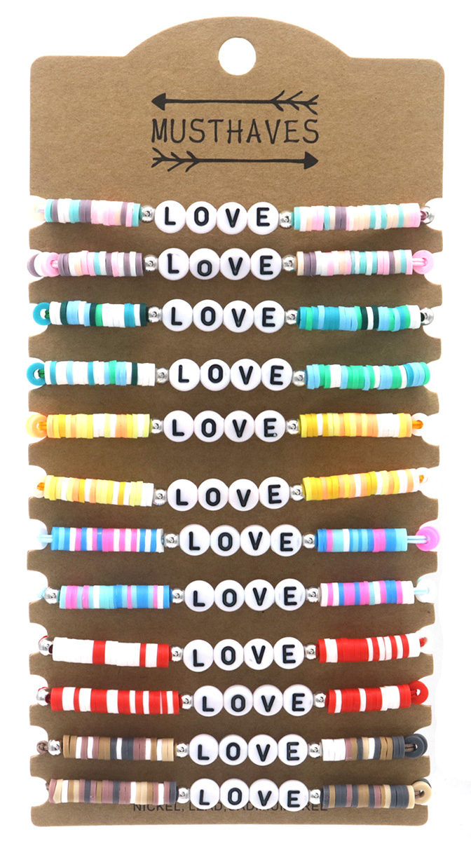 F-C11.1 B2343-010 Bracelet Set LOVE 12pcs