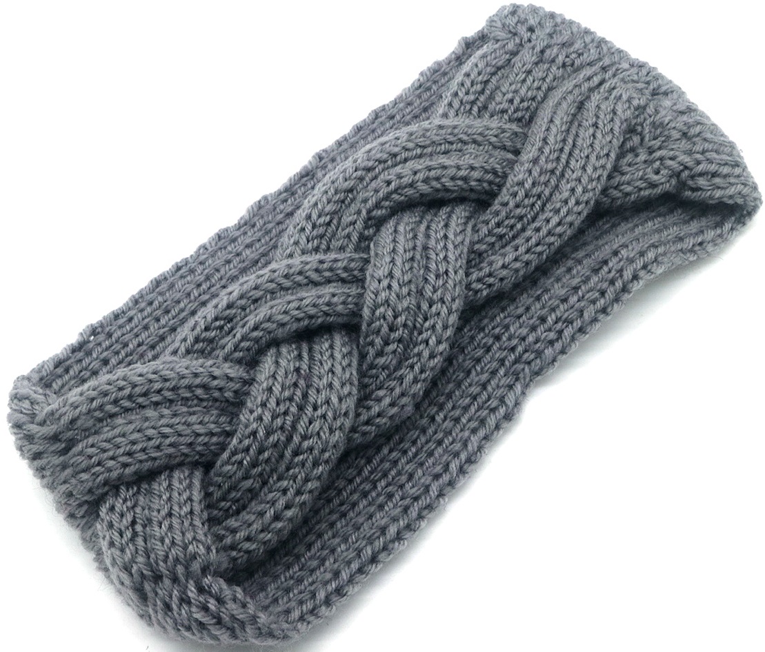 T-I3.2  H071-016-6 Knitted Headband Grey