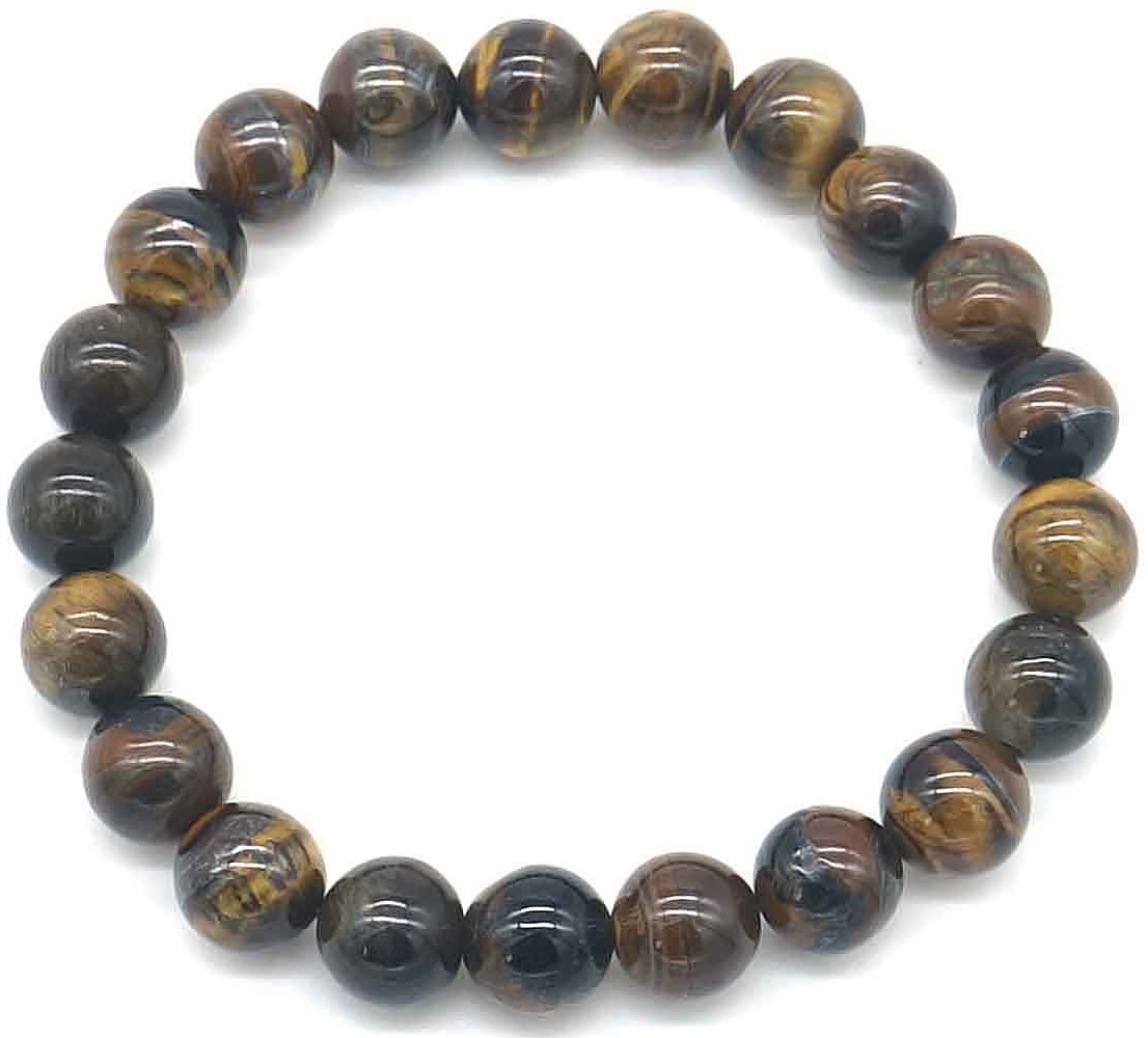 H-A2.1 B001-083 Stone Bracelet 10mm - Tiger Eye - 21cm