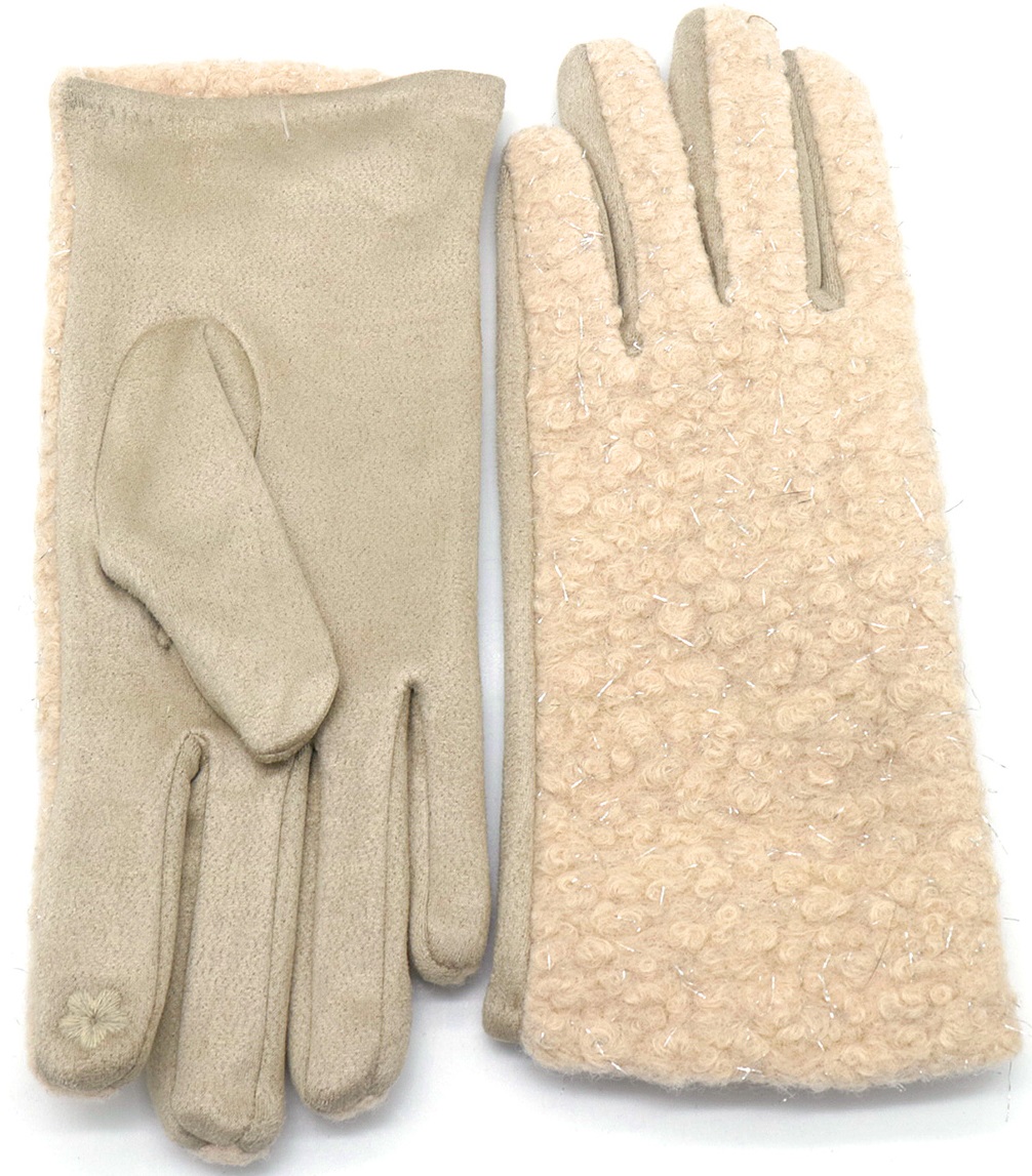 R-G4.1 GLOVE501-029-2 Gloves Teddy Glitter