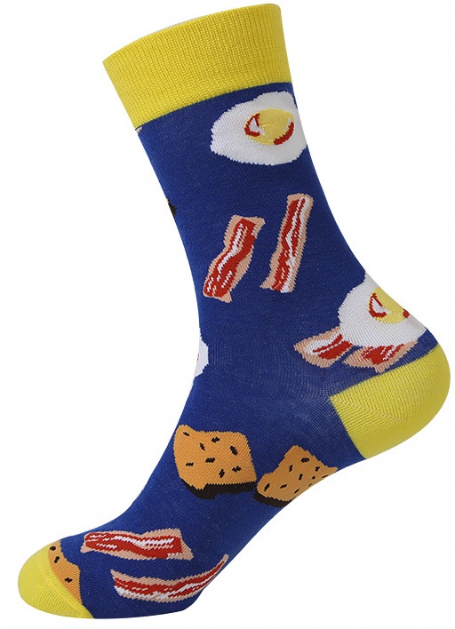 S-F7.1  SOCK2246-015-3 Pair of Socks Size 38-45 Breakfast