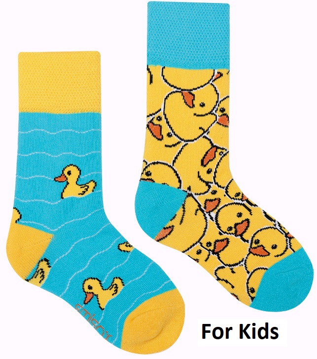 S-H2.3 SOCK2461-003 Socks Size 33-38 Ducks For Kids